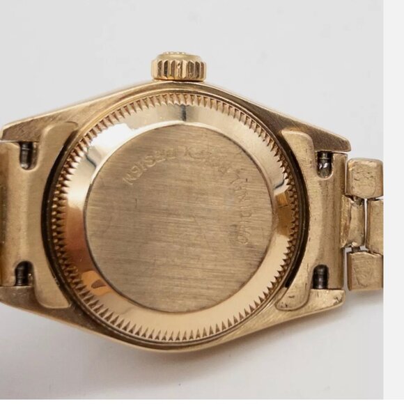 LADIES ROLEX PRESIDENT DATEJUST 18KT YELLOW GOLD